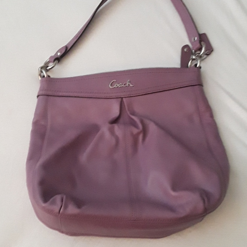 Purple coach purse